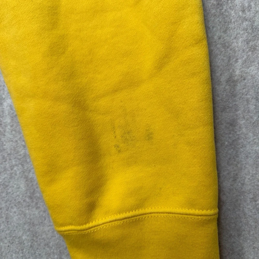 Jordan Mens Yellow Fleece Jumpman Graphic Sweatpants Medium Sporty Athleisure